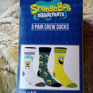 NWT🧦 SpongeBob crew socks